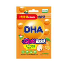 RISAL 利撒爾 Quti軟糖DHA 兒童DHA藻油軟糖 補充腦部發育, 25g, 1個, 柳橙