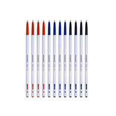 모나미 BP 153 볼펜 0.7mm 3종 x 4p 세트, 블랙, 레드, 블루, 1세트