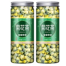 열을 내리고 해독하는 국화차 인동덩굴로 열을 내리고 특별한 건조 국화 공식 플래그십 스토어 정품 잎차, 통2캔국화(총 100g), 1개, 1개