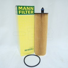 MANN 機油芯 HU6020z 適用 BENZ W213 W167 W222 W447 柴油車, 1個, MAHLE/OX823/6D/單顆