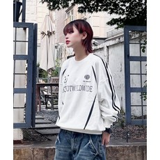 OCELOT [기모출시] C1 월드 와이드 오버핏 맨투맨 화이트 278593