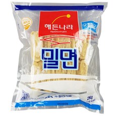 [푸드토스] 합천 부산밀면 10인분 밀면사리2kg 1+1+1 해든나라 haccp 밀면사리 쫄깃 밀면, 2kg, 3개