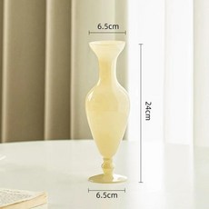 홈 장식 테이블 센터 피스 유리 꽃병 소박한 꽃 꽃다발 필수품, 1개, 1. vase
