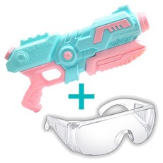 고글 + 여아 어린이 물놀이 수영장 대형 물총 워터건 워터밤, 스카이블루, 1개