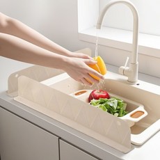 미란다 싱크대 실리콘 물막이 50cm 1+1, 1세트, 아이보리