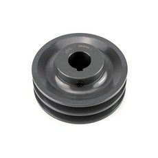 QWORK 2AK441 더블 그루브 풀리/시브 10.9cm(4.25인치) OD 2.5cm(1인치) 보어 AK 고정 보어 풀리 A 3L 및 4L (A & AX) V 벨트용