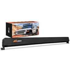 Nilight 7인치 원형 오프로드 주행 포드 라이트 커버 7.25인치 직경 블랙 가죽 보호 보조 디치 포그 범퍼 헤드라이트 지프 트럭 SUV ATV UTV 트랙터용 USA, Rectangular, 52Inch Light Bar Cover