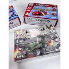 星乐 City Fire/Military系列 3合1 益智積木玩具 (31/32PCS), 1個, 單盒模型
