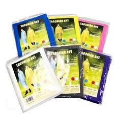 비닐 투명 재사용 야외활동 다양한색상 레인웨어 장마철 휴대용 코트형, 1개, 상세페이지 참조