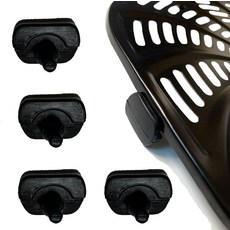 아 6QT 7QT 에어프라이어용 에어프라이어 고무 범퍼 4PCS 프리미엄 발 실리콘 탭 팁 조각 크리스퍼 플트용 부품