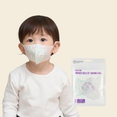 아이다움 영유아 캐릭터 윙타입 마스크 뽀솜양 5매 0~3세 아기마스크, 1세트