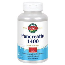 KAL 胰酶補充錠 1400mg, 1個, 250入