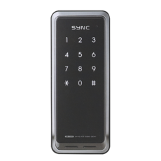 포유 솔리티 SYNC 디지털 도어락 SR 10N 보조키 현관 상가 빌라 도어록 번호키, 고객직접설치