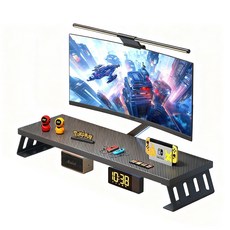 SUKI 다용도 프리미엄 심플 모니터받침대, 블랙