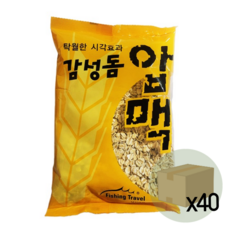 낚시여행 감성돔 압맥 1박스 40개입 바다낚시 집어제 보리압맥, 280g, 40개