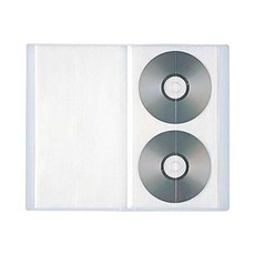Muji 47800104 폴리프로필렌 CD/DVD 홀더 2단 20장 보관 (포켓 40개)