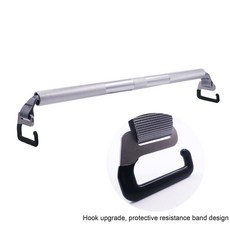 핸들이 있는 휴대용 저항 밴드 키트 루프 탄성 스쿼트 데드리프트 운동 장비 업그레이드된 E형, sliver bar, 1개