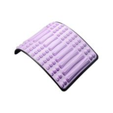 腰部伸展器 磁石按摩 弧度可調節 舒緩腰椎 姿勢矯正 健身器材, 風信紫【軟膠】, 1個