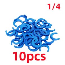 OD 튜브 RO 푸시핏 BSP 파이프 수족관 커넥터 역삼투 암나사 피팅, Pipe to Female, Blue Clip 1I4 10Pcs