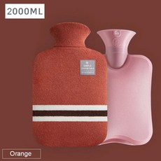 여성용 따뜻한 뱃살 손 및 발 보온 물병 가방 충전 1000/2000ml