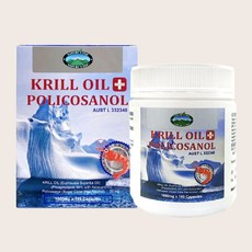 Nature's Top KRILL OIL Policosanol 네이처스탑 크릴 오일 폴리코사놀 1000mg 180캡슐 2팩, 2개, 180정