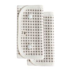 아기띠 커버 침받이 에르고 호환 힙시트 침패드 카시트 안전벨트 커버, 코코아체크 침받이, 1개