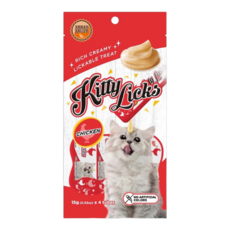 kitty licks 貓肉泥 30條桶裝 濃郁肉泥 貓零食 多種口味, 15g, 30個, 雞肉