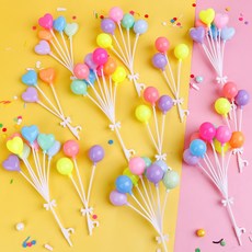 풍선케이크토퍼 파스텔하트 원형장식 6종세트, MI1942 원형 삼구 [50개입]