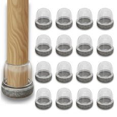 알뜰대장 소음방지 의자 발커버 원형 세트, 16개, 그레이