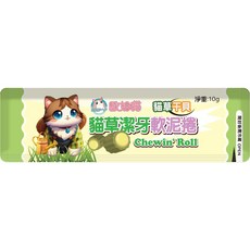 歐姆貓 貓草潔牙軟泥捲, 1個, 歐姆貓-貓草潔牙軟泥捲 干貝