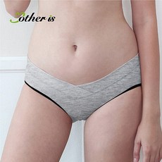 韓國Mother is孕婦運動內褲-淺灰，高腰包覆透氣舒適，孕婦內著首選