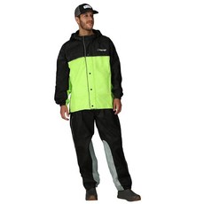 FROGG TOGGS 남성용 Road Toad 반사 방수 레인 재킷 하이비스/블랙 스몰 181839, Small