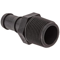 Banjo HB100-075 폴리프로필렌 호스 피팅 어댑터 2.5cm1인치 NPT 수 x 1.9cm3/4인치 바브 177982, Banjo HB100-075 폴리프로필렌 호스 피팅,