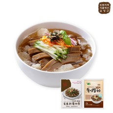 김영근 명인의 100% 국산 도토리묵가루 4팩 + 도토리묵사발육수 4팩, 4개, 438g