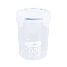 SealPot 食品密封罐 600ml 透明儲物罐, 1個, 600ml (超取最多36個)