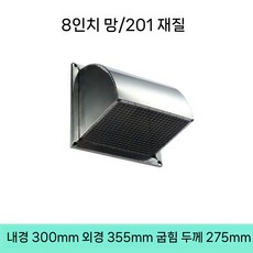 환풍기 덮개 상가 무망 스테인리스 방수 스텐 업소 식당 업소용 외부 주방, B.무망-26.6cm/201더블내경300