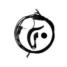 百威電子 MTS 耳掛式無線電耳機麥克風 M1 單插頭, 1個, TC5621+G