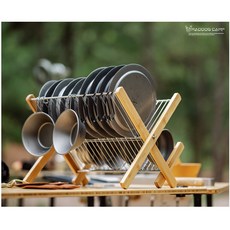 캠핑 식기건조대 접이식 디쉬렉 식기 접시 정리 S고리 가방포함, 1개, 상세페이지 참조