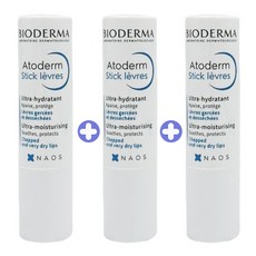 바이오더마 아토덤 스틱레브르 립밤 4g, 라즈베리향, 3개