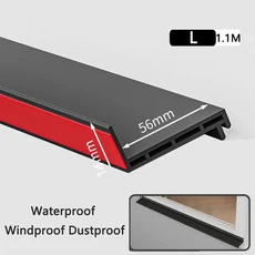 TPE 창문 방수 바 슬라이딩 씰 스트립 물막이, 03 56mm 01