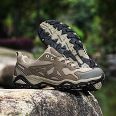 戶外登山鞋 軟底防滑輕便透氣網面 徒步鞋 工地耐磨休閒運動旅遊鞋