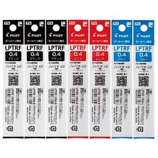 더주니 파이롯트 쥬스업 3색 4색 다색펜 리필 0.4mm 7개 세트, 1개, 블랙 3개 + 블루 2개 + 레드 2개
