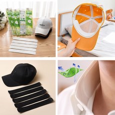 모자 셔츠 목 때 얼룩패드 클린 땀패드 1매 옷깃패드 와이 오염방지 스티커패드, 1개, 화이트