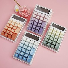 꿈꾸는비 큰버튼 사무용 계산기 회계계산기, 블루(a)