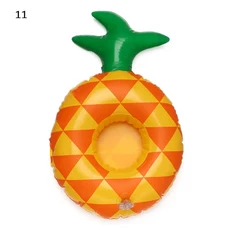 팽창식 플로트 컵 패드 수영장 음료 스탠드 홀더 귀여운 풀 매트 어린이 장난감 여름 파티 장식 1PC, 01 11