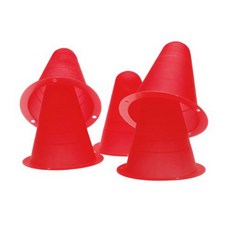 슬라럼 스케이트 콘 스케이트용 5Pcs 3인치 PVC 밝은 색상의 슬라롬 콘 - 레드, 빨간색