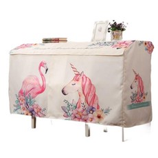 전자피아노 커버 피아노 일렉트릭 접이식 키보드 방수, 134 140 커버 벤치커버미포함, 1개, 플라밍고