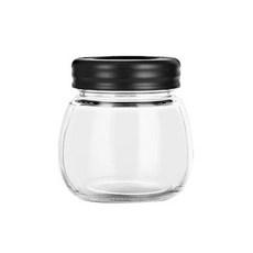 手動咖啡研磨機，陶瓷磨芯，玻璃容器，便攜式家用/旅行適用, 儲豆罐