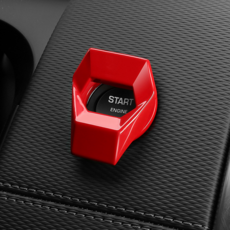 제로몰 람보르기니 스타트 버튼 커버 엔진 시동 몰딩, 1개, 레드