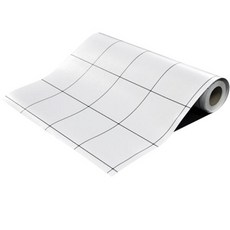 데코리아 간편한 접착식 타일시트지 TP-002 펄 화이트큰사각타일, (폭)50cm x (길이)50cm
